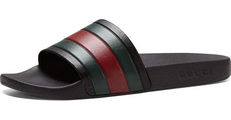 gucci pursuit 72 slider for men|gucci 72 rubber slide black.